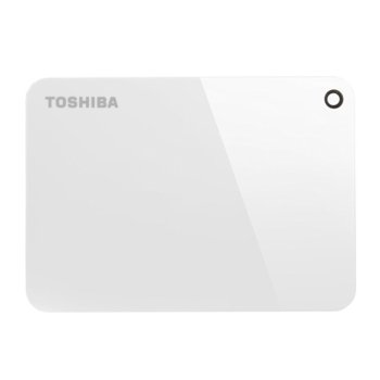 Твърд диск 1TB Toshiba Canvio Advance (бял), външен, 2.5" (6.35 cm), USB 3.0 | JAR Computers Toshiba HDTC910EW3AA