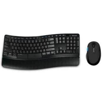 Комплект клавиатура и мишка Microsoft Sculpt Comfort Desktop, безжични, USB, черни image