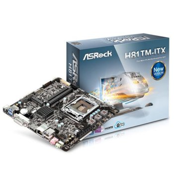 Дънна платка ASRock H81TM-ITX R2.0, H81, LGA1150, DDR3/DDR3L, PCI-E (HDMI&DVI), 2x SATA 6Gb/s, 2x USB3.0, mini ITX | JAR Computers ASRock H81TM-ITX mini-ITX