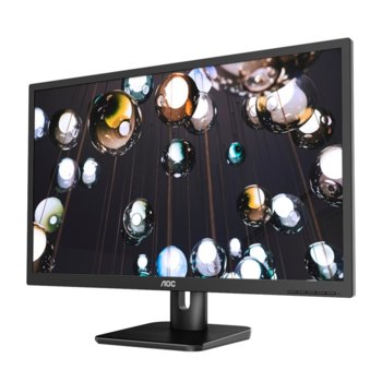 Монитор AOC 27E1H, 27" (68.58 cm) IPS панел, Full HD, 5 ms, 20000000:1, 250 cd/m2, HDMI, VGA, AUX | JAR Computers Монитор AOC 27E1H