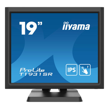 Монитор Iiyama T1931SR-B6, 19" (59.94 cm) IPS сензорен панел, SVGA(1280x1024), 14ms, 1000:1, 250 cd/m2, DisplayPort, HDMI, VGA, USB image