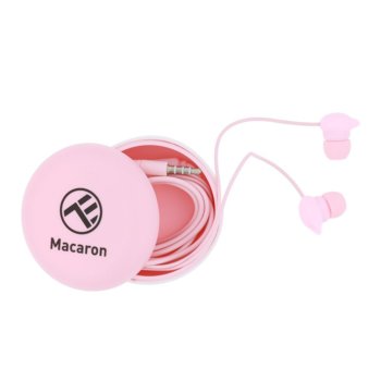 Слушалки Tellur Macaron, микрофон, розови | JAR Computers Tellur Macaron Pink TLL162122