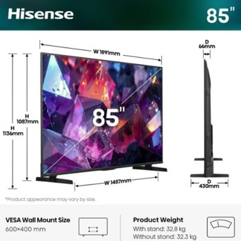 Hisense 85E7S_PRO | JAR Computers Hisense 85E7S_PRO