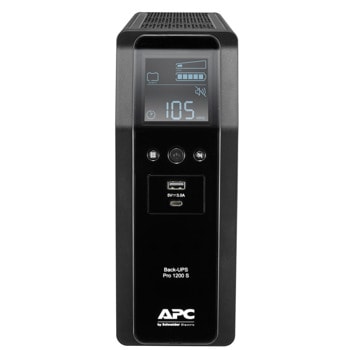 UPS APC BR1200SI, 1200VA/720W, Line interactive, Tower | JAR Computers APC Back UPS Pro BR 1200VA Sinewave 8 Outlets