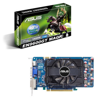 Видео карта GF 9600 GT, 512MB Asus EN9600GT Magic/DI/512MD2, PCI-E, DDR2, 256bit, HDMI & DVI | JAR Computers GF 9600 GT