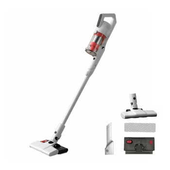 Прахосмукачка Deerma T20W, вертикална, безжична, 180W, 400ml капацитет на контейнера, до 35 минути време на работа, 2 режима, 5-степенна филтрация, бяла | JAR Computers Deerma T20W DEM-T20W