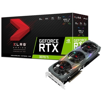 Видео карта Nvidia Geforce RTX 3070 Ti, 8GB, PNY Uprising (VCG3070T8TFXMPB), PCI-E 4.0, GDDR6X, 256-bit, DisplayPort, HDMI | JAR Computers PNY GeForce RTX 3070 Ti Uprising VCG3070T8TFXMPB