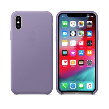 Apple iPhone XS Leather Case - Lilac