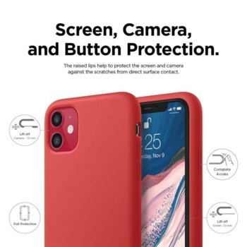 Elago Soft Silicone iPhone 11 red ES11SC61-RD