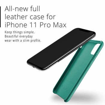 Mujjo Full iPhone 11 Pro Max green MUJJO-CL-003-GR