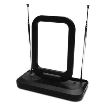 Цифрова aнтена Diva ANT 120A, вътрешен монтаж, DVB-T, до 25 км., 1.5 м кабел, 20 dbi, черна | JAR Computers DIVA ANT 120A