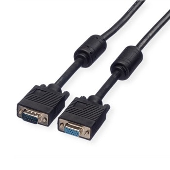 Кабел Roline 11.04.5651, от VGA(м) към VGA(ж), 2m, черен | JAR Computers 11.04.5651