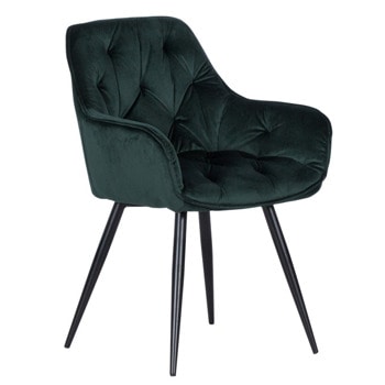 Трапезен стол Carmen LATINA, до 100kg, дамаска, прахово боядисана метална база, зелен | JAR Computers Carmen LATINA - зелен 3532106