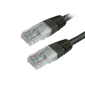 Пач кабел MediaRange MRCS110, UTP, Cat 6, 1.5m, черен | JAR Computers MEDIARANGE MRCS110
