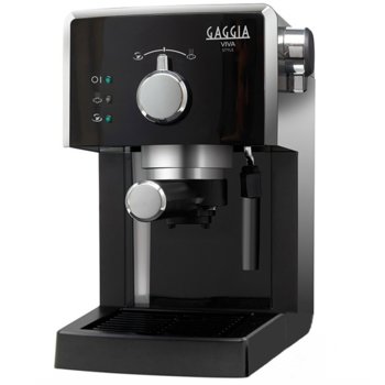 Кафемашина еспресо Gaggia Viva Style RI8433/11, 1025W, 15 bar, Филтър под налягане Crema, черна | JAR Computers Кафемашина GAGGIA Viva Style RI8433/11