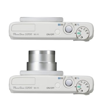 Canon PowerShot S200 HS, бял