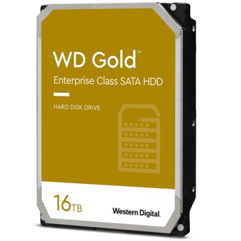 Твърд диск 16TB Western Digital Gold WD161KRYZ, SATA 6 Gb/s, 7200 rpm, 512MB кеш, 3.5" (8.89 cm) | JAR Computers Western Digital Gold 16TB SATAIII WD161KRYZ