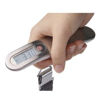 Ръчен кантар EMOS ev020, капацитет 50 кг, LCD екран, aвтоматично изключване след 1 минута, сив | JAR Computers Кантар EMOS EV020 РЪЧЕН