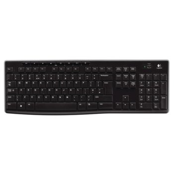 Клавиатура Logitech K270, безжична, черна, USB | JAR Computers Logitech Wireless Keyboard K270