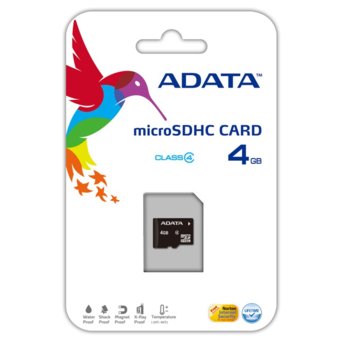 4GB microSDHC A-Data Class4