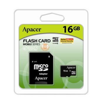 Apacer 16GB microSDHC + Adapter Class10