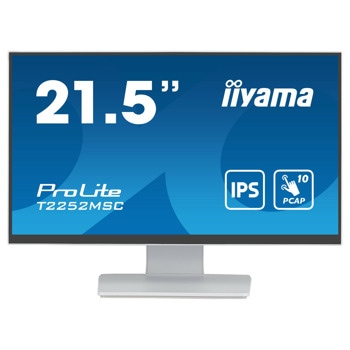 Тъч Монитор IIYAMA T2252MSC-W2, 21.5" (54.61 cm) IPS панел, Full HD, 5 ms, 250 cd/m2, DisplayPort, HDMI, USB | JAR Computers IIYAMA T2252MSC-W2