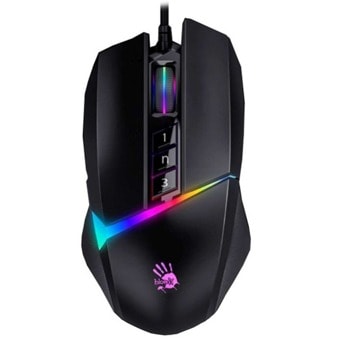 Мишка A4Tech Bloody W60 MAX, оптична (10 000 dpi), USB, черна, гейминг, 8 бутона, RGB подсветка | JAR Computers A4Tech Bloody W60 MAX