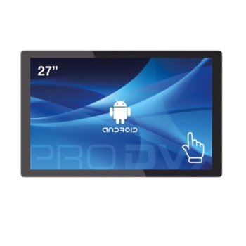 All in One компютър ProDVX APPC-27DSK, четириядрен Cortex A17 1.6 GHz, 27" (68.58 cm) Full HD LED Capacitive Multi Touch Display & MALI T764, 2GB DDR3, 8GB Flash ROM, USB 2.0, Android 6.0 | JAR Computers ProDVX APPC-27DSK
