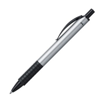 Химикалка Faber-Castell Basic Alu, черен цвят на писане, сребриста | JAR Computers Faber-Castell Химикалка Basic Alu сребриста