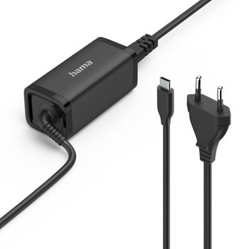Захранване (заместител) за лаптопи, универсално, 20V/3A/45W, USB Type-C | JAR Computers Hama 200022