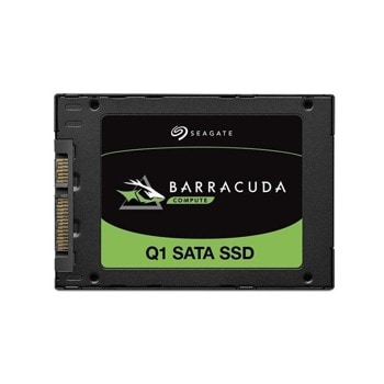 Памет SSD 960GB, Seagate Barracuda Q1 (ZA960CV1A001), SATA 6Gb/s, 2.5"(6.35 cm), скорост на четене 550 MB/s, скорост на запис 500 MB/s | JAR Computers Seagate ZA960CV1A001