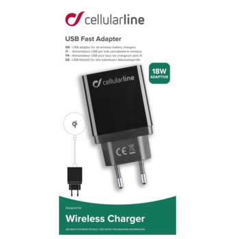 Cellularline Power Delivery USB, 18W, Black