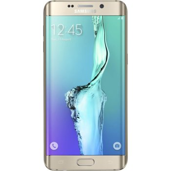 Samsung Galaxy S6 Edge+ (златист), 5.7" (14.48 cm) QHD Super AMOLED Display, осемядрен Exynos 7420(4x2.1 GHz Cortex-A57 & 4x1.5 GHz Cortex-A53), 4GB RAM, 64GB Flash памет, 16 & 5 Mpix camera, Android, 153g | JAR Computers Samsung Galaxy S6 Edge+ Gold 64GB SS