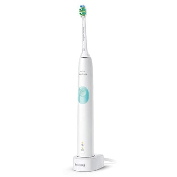 Ел. четка за зъби Philips HX6807/63, ProtectiveClean 4300, електрическа звукова четка, 2 степени на интензивност, до 62 000 движения на четката/мин, до 2 седмици с 1 зареждане, бяла | JAR Computers Philips HX6807/63