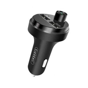 FM трансмитер Earldom ET-M42, Bluetooth, USB (3.6A), MicroSD слот, LED дисплей, черен | JAR Computers FM Трансмитер Earldom ET-M42