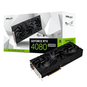 Видео карта Nvidia GF RTX 4080 Super, 16GB, PNY Verto, OC, PCI-E 4.0, GDDR6X, 256-bit, DisplayPort, HDMI | JAR Computers PNY GF RTX 4080 Super Verto OC VCG4080S16TFXPB1-O