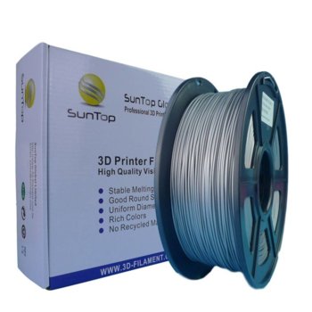 Консуматив за 3D принтер, PLA, 1.75mm, сребрист, 1kg | JAR Computers Sun Top K01S2ST175-C0A
