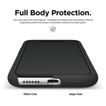 Elago Soft Silicone iPhone 11 black ES11SC61-BK