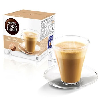 Кафе капсули NESCAFE Dolce Gusto Cortado Espresso Macchiato Decaffeinato, 16 напитки | JAR Computers NESCAFE Dolce Gusto Cortado Espresso Macchiato 16