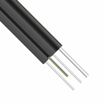 Оптичен кабел DeTech, FTTH, 4х влакна, 2000м, Outdoor, черен image