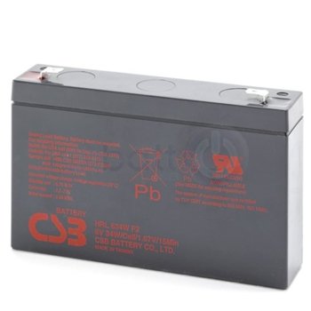 Акумулаторна батерия CSB HRL634WF2, 6V, 9Ah image