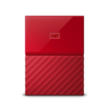 Твърд диск 2TB Western Digital MyPassport (THIN) (червен), 2.5" (6.35 cm), USB 3.0 | JAR Computers Western Digital 2TB MyPassport (THIN) Red