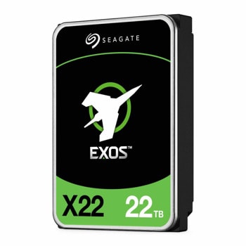 Твърд диск 22TB Seagate Exos X22 512E/4KN, SATA 6Gb/s, 7200rpm, 512MB кеш, 3.5"(8.89 cm) | JAR Computers 22TB Seagate Exos X22 ST22000NM001E