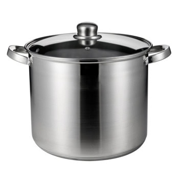 Тенджера Rosberg R51211B20, вместимост 5.5 l, 20 cm диаметър, неръждаема стомана, капак, инокс | JAR Computers Тенджера Rosberg R51211B20