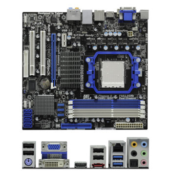 Дънна платка ASRock 880GMH/USB3, AM3, AMD 880G, DDR3, VGA (128MB DDR3)+PCI-E (HDMI & DVI), SB7.1, Lan1000, SATA RAID 0,1,10, eSATA, USB3.0, mATX | JAR Computers ASRock 880GMH/USB3