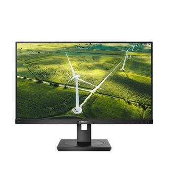 Монитор Philips 272B1G/00, 27" (68.58 cm) IPS панел, 75 Hz, Full HD, 4 ms, 50000000:1, 250 cd/m2, DisplayPort, HDMI, DVI-D, VGA, 4 x USB 3.2 | JAR Computers Philips 272B1G/00