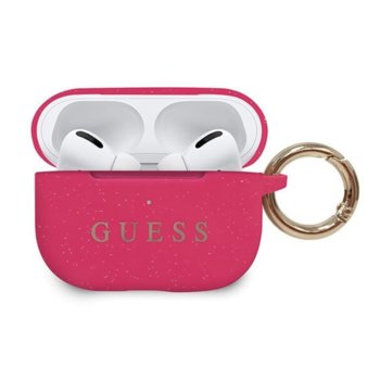Калъф за слушалки Guess Silicone Case GUACAPSILGLFU, за Apple AirPods Pro, силиконов, розов | JAR Computers Guess Silicone Case GUACAPSILGLFU