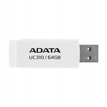 Памет 64GB USB Flash Drive, A-Data UC310, USB 3.2 Gen 1, бяла | JAR Computers A-Data UC310 64GB UC310-64G-RWH
