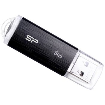 Памет 8GB USB Flash Drive Silicon Power Ultima U02, USB 2.0, черна | JAR Computers Silicon Power Ultima U02 8G Black SP016GBUF2T30V1E