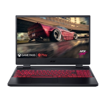 Лаптоп Acer Nitro 5 AN515-46-R5X8 (NH.QGXEX.00C), шестядрен AMD Ryzen 5 6600H 3.3/4.5GHz, 15.6" (39.62 cm) Full HD IPS 144Hz Anti-Glare Display & видеокарта NVIDIA GeForce RTX 3050 4GB, (HDMI), 8GB DDR5, 1TB SSD, 1x USB 3.2 Gen 2 Type-C, NO OS | JAR Computers Acer Nitro 5 AN515-46-R5X8